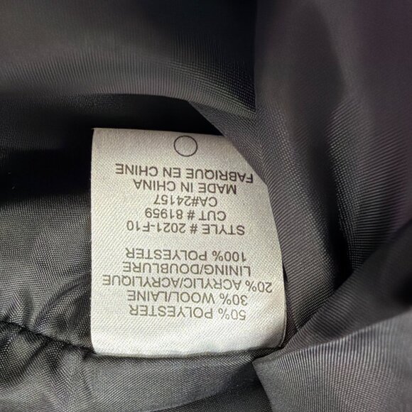 Abbie Mags Womens Black & Pink Plaid Wool Blend Button-Up Coat Retro Chic Size S - Picture 11 of 12